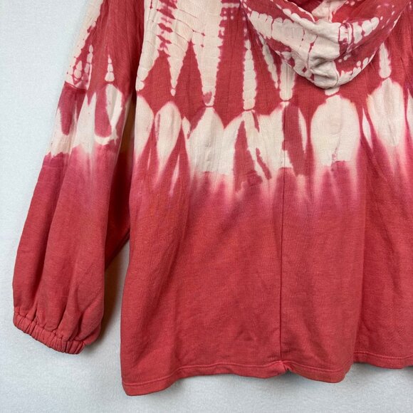 NWT LIVI by Lane Bryant Sweater 22/24 Tie Dye Hood Athleisure Lounge Beach 3X - Picture 10 of 12